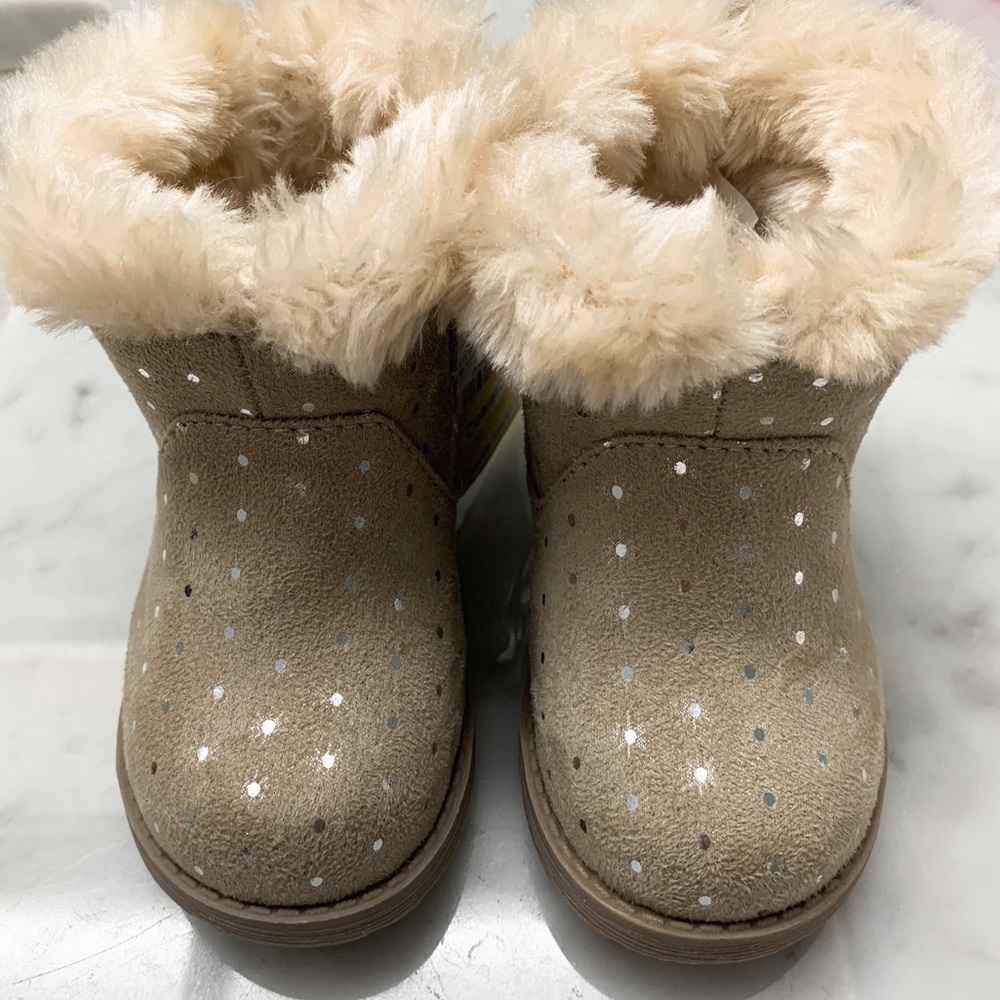 Faux Fur Baby Girl Winter Boots NWT